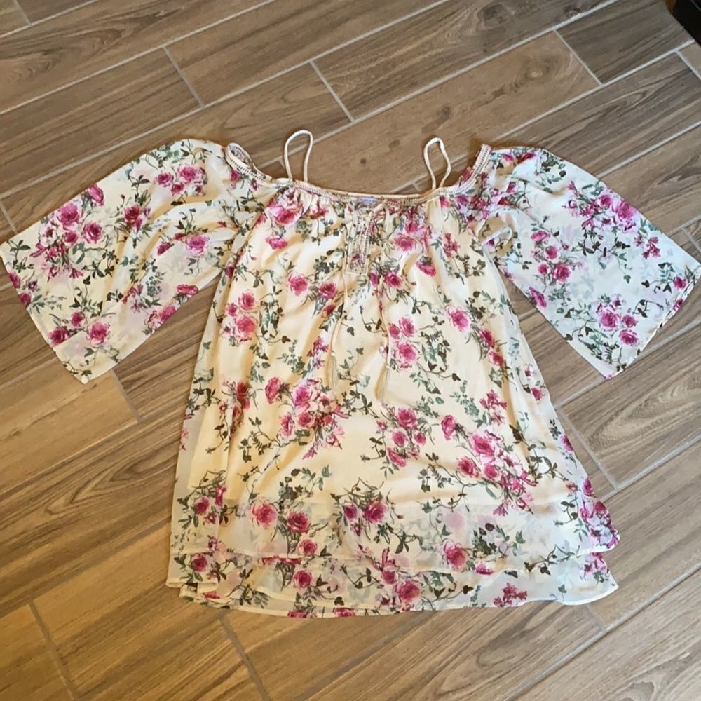 Boho floral dress, size large